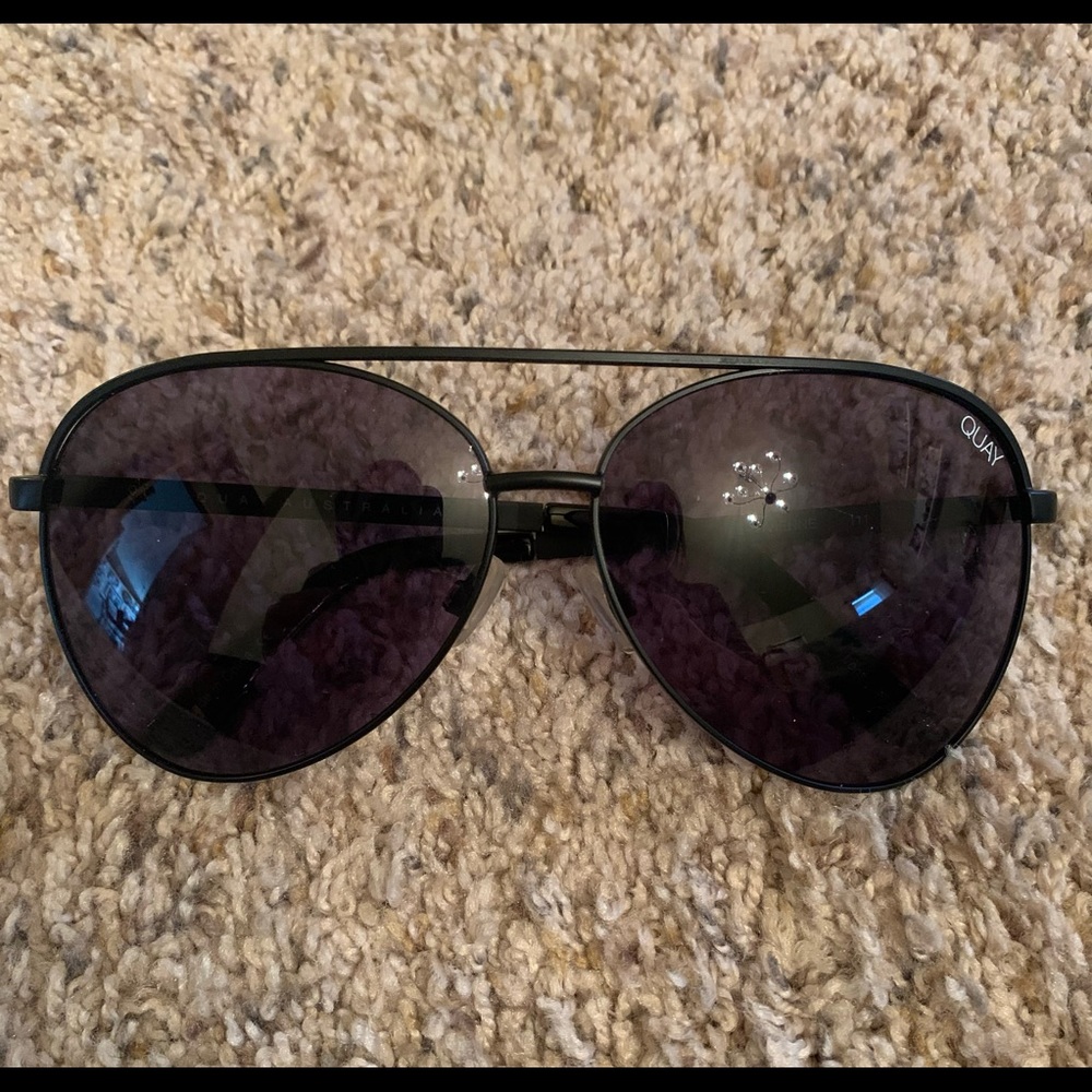QUAY Aviator-Style Sunglasses